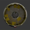 Modern flashlight military flashlight 3d model