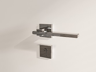 Minimalist Light Luxury Room Door Handle 3d model