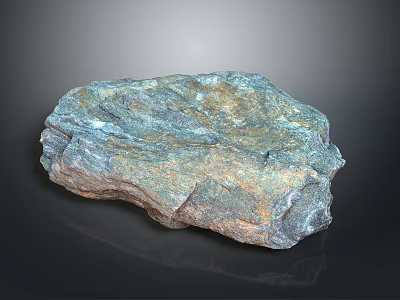 Natural Wood Stone with Colorful Texture and Rough Surface Featuring Unique Earthy Tones 3d model