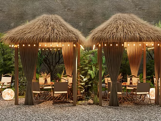 Modern Pavilion Mori Camping Cafe 3d model