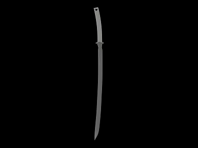 Japanese Katana Weapon With Sharp Long Blade And Traditional Design 3d model