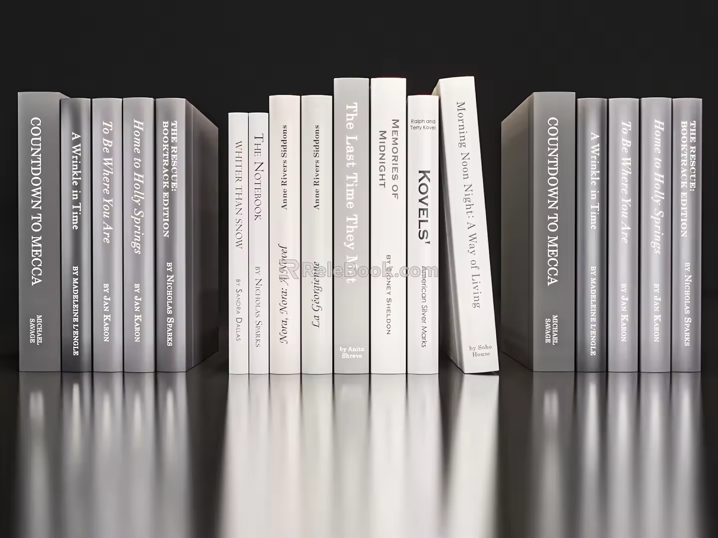 Modern Books and Magazines 3d model