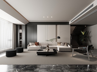 modern living room model