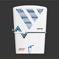 White Sonic FreshAire Water Purifier With Blue V Shaped Design And Faucet