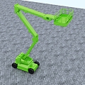 crank arm car lift elevator engineering machinery 3d model