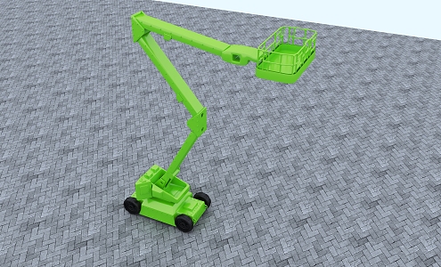 crank arm car lift elevator engineering machinery 3d model