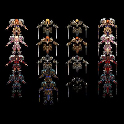 Storm Hero Game Characters 3d model