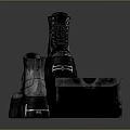 Black Platform Boots With Thick Soles On MEN Brand Box For Daily Use