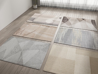 Modern Square Carpet 3d model