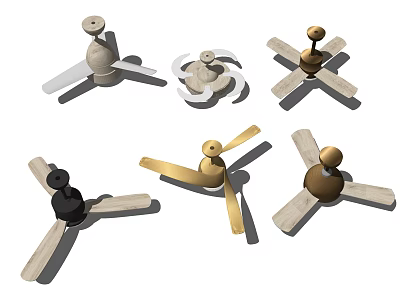 Nordic ceiling fan light fan light 3d model Nordic ceiling fan light fan light 3d model