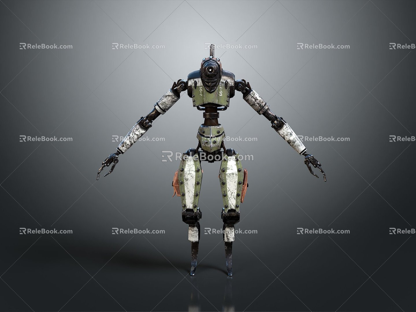 Industrial Robot Single Wheel Robot Double Wheel Robot Robot Robot Assistant Small Robot 3d model