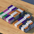 Modern notebook daily necessities 3d model