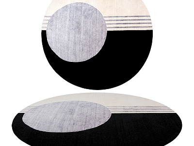 Simple Round Carpet 3d model