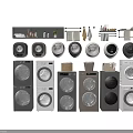 Various Modern Washing Machines With Wall Mounted And Freestanding Designs In Gray White Colors