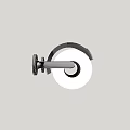 Modern Chrome Wall Mounted Bathroom Toilet Paper Holder Single Roll Design