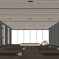 Modern Yoga Room 3d model