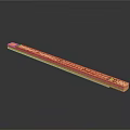 Durable Wooden Ruler with Clear Scale Markings for Accurate Hardware Tool Measurements