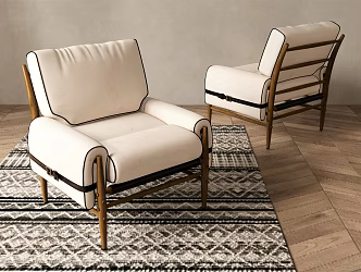 Modern Single Sofa Casual Sofa Armrest Sofa Reading Sofa Decorative Sofa Leisure Chair Coffee Chair 3d model