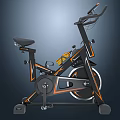 Modern Black And Orange Exercise Bike For Home Gym Fitness Equipment