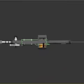 High Pressure Water Gun With Green Yellow Details And Multiple Components On Black Reflective Surface