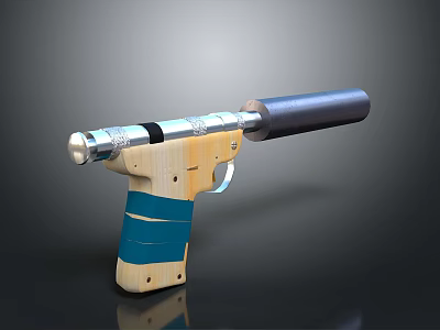 pistol semi-automatic pistol automatic pistol modern weapon hot weapon hot weapon gun military 3d model