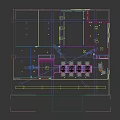 Modern Public Office Space with Green Walls Meeting Table Black Office Chairs and Glass Doors