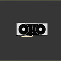 High Performance RTX 4080 Ti Graphics Card With Dual Fans White Black Design