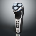 Modern Braun Electric Shaver With Four Blade Heads And Control Buttons
