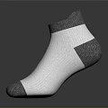 White And Gray Ankle Socks For Daily Casual Wear With Comfortable Design