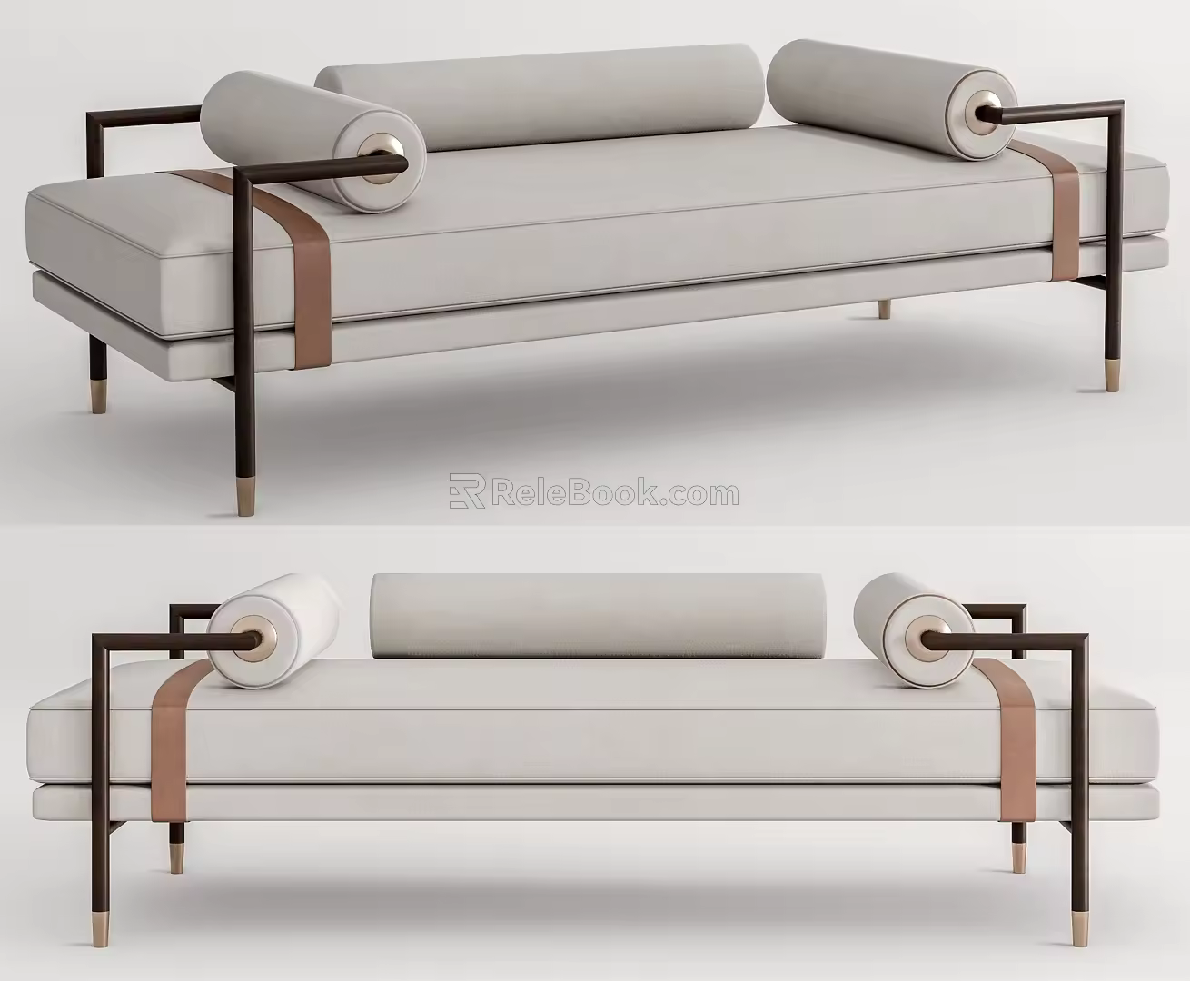 New Chinese Style Sofa Stool 3d model
