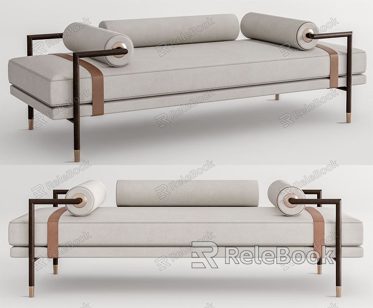 New Chinese Style Sofa Stool model