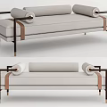 New Chinese Style Sofa Stool 3d model