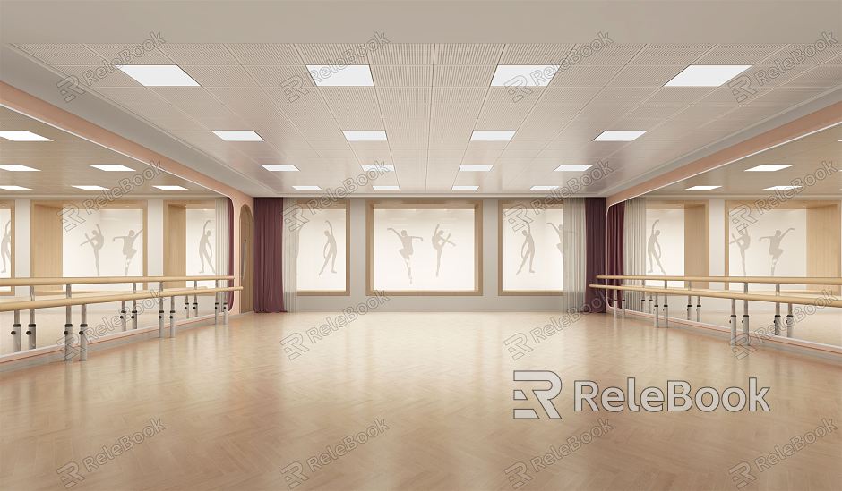 Modern Dance Room Dance Classroom model