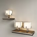 Modern Wall Sconces with Transparent Glass Shades and Metal Brackets for Interior Decor