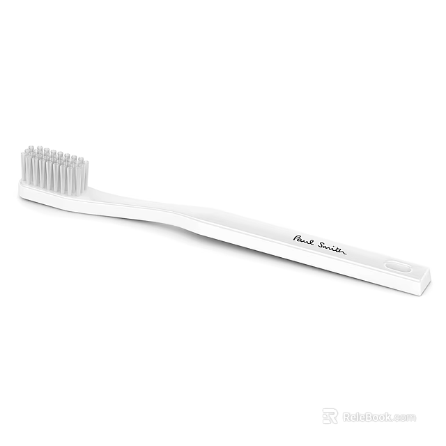 Pure Smile White Toothbrush For Daily Oral Cleaning And Hygiene Use 3d model 
