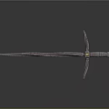 Medieval Steel Sword With Cross Guard Decorative Hilt And Detailed Design