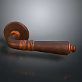 Vintage Gate Design Featuring Antique Copper Decorative Door Handle And Classic Style