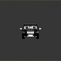 Modern Black And White Police Car With Roof Mounted Police Lights And Sedan Design