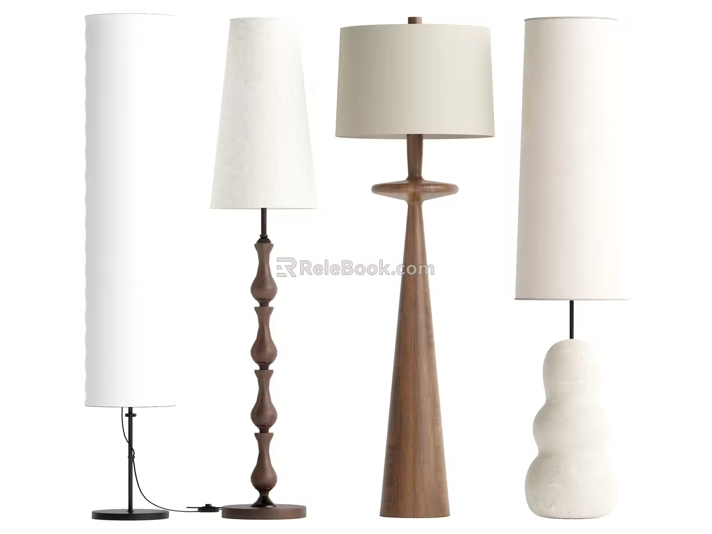Modern Middle Style Floor Lamp 3d model