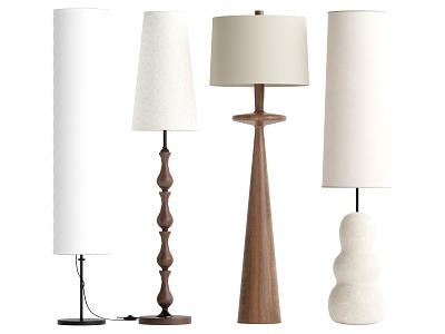 Modern Middle Style Floor Lamp 3d model