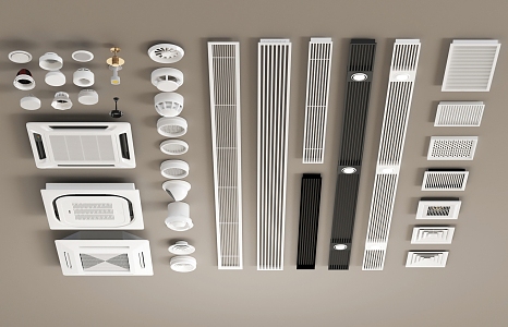 Air conditioning air outlet ceiling air conditioning 3d model