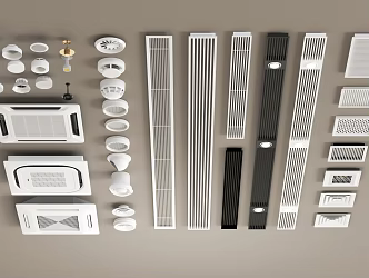 Air conditioning air outlet ceiling air conditioning 3d model