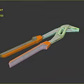 High Quality Hardware Pliers With Orange Gray Ergonomic Handles And Adjustable Jaws