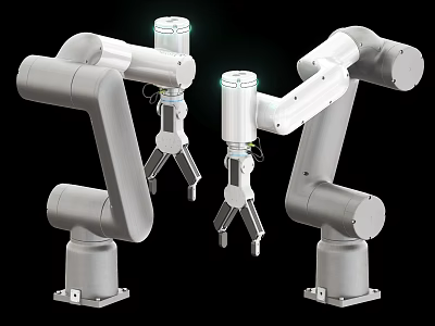Industrial Robotic Arms For Precision Handling In Automated Manufacturing Processes 3d model