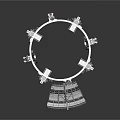 Cylindrical Industrial Metal Vessel 3D Model With Wheels And Control Panel