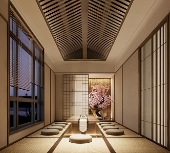 Japanese-style private room 3d model