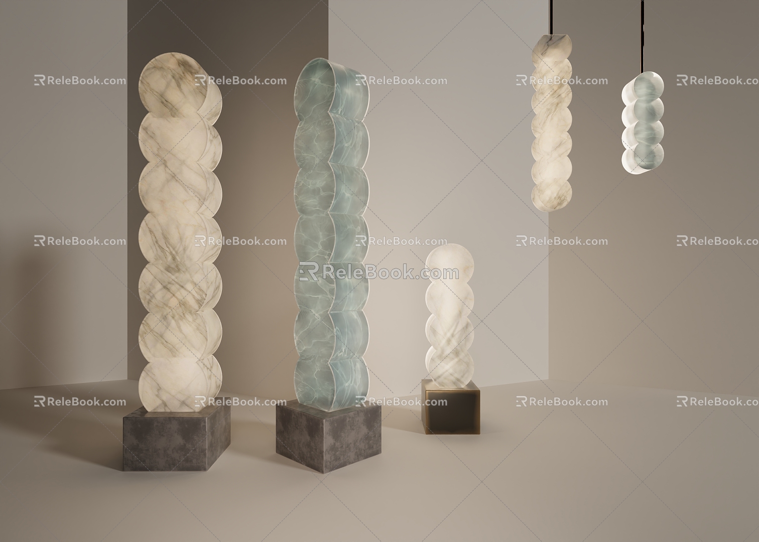 Modern Floor Lamp Simple 3d model