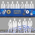 Innovative Launch Device With Silhouette Figures Gears And Blue Accents For Core Mission
