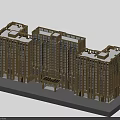Modern Hotel Building With Connected Sections Multiple Floors Large Windows And Front Entrance