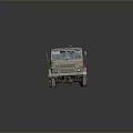 Old Military Truck With Camouflage Paint Six Wheel Chassis And Front Cabin